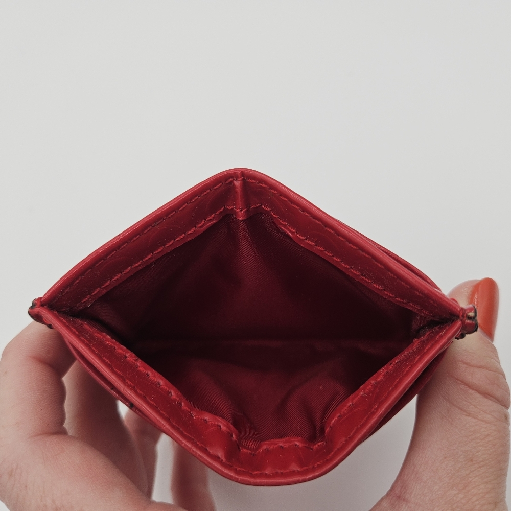 SOLD!!! Coach Red Patent Leather Card Case - Picture 3 of 3